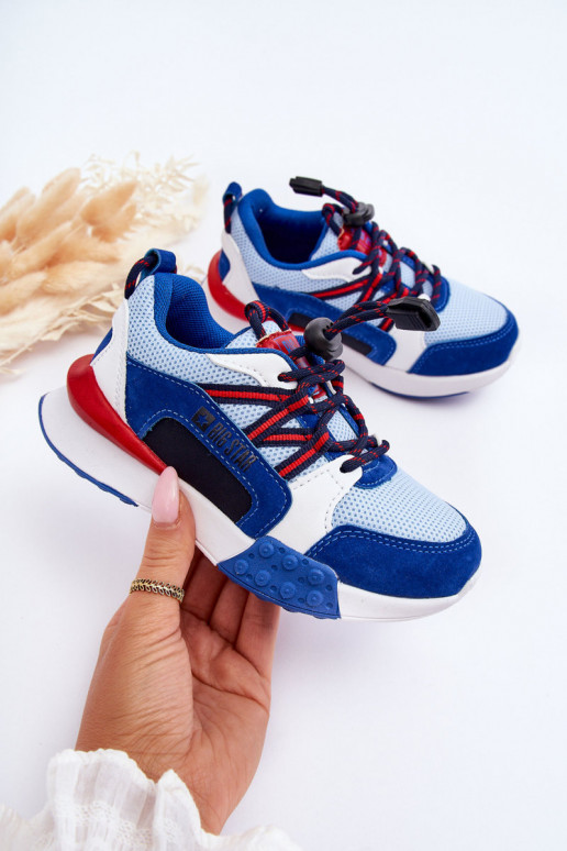 Zapatillas deportivas infantiles Memory Foam System Big Star LL374220 color azul