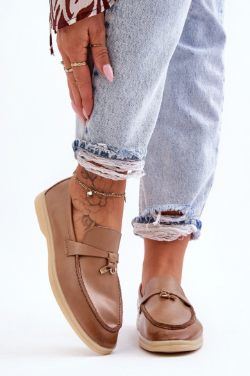 Mocasines de mujer modelo clásico en color marrón Cortez 2