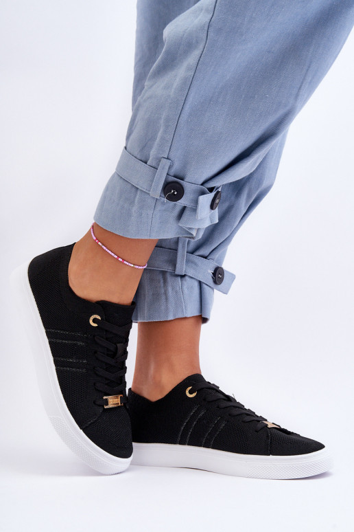 Zapatos de ocio con cordones en color negro Etna