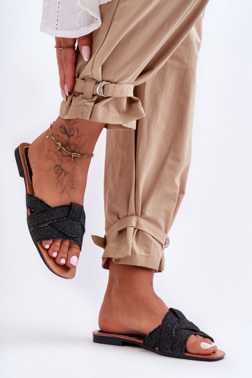 Pantuflas negro Aversa