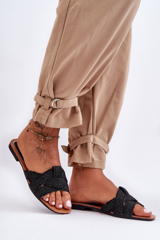 Pantuflas negro Aversa