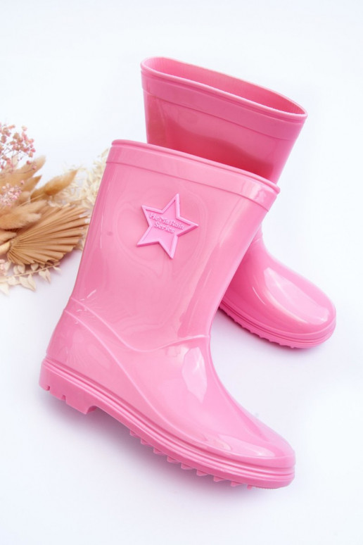 Zapatos infantiles de goma color rosa Malvi