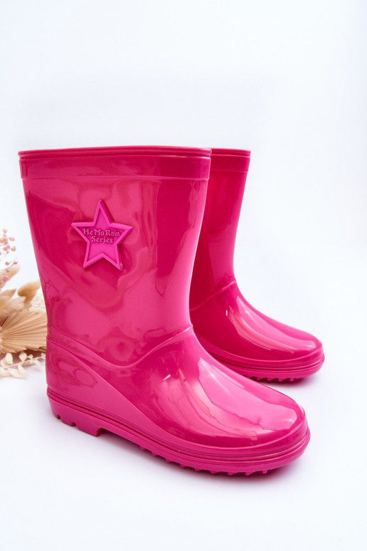 Zapatos infantiles de goma color rosa Malvi