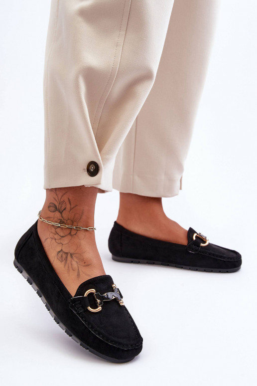 Mocasines de ante con adornos en color verde Dionira Mocasines de ante con adornos en color verde Dionira