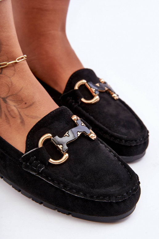 Mocasines de ante con adornos en color verde Dionira Mocasines de ante con adornos en color verde Dionira