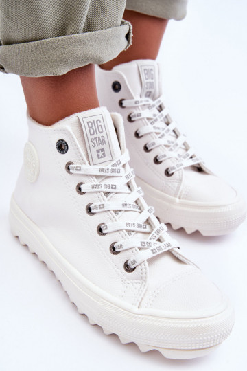 Zapatos de ocio Big Star calentados color blanco GG274108