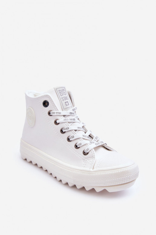 Zapatos de ocio Big Star calentados color blanco GG274108