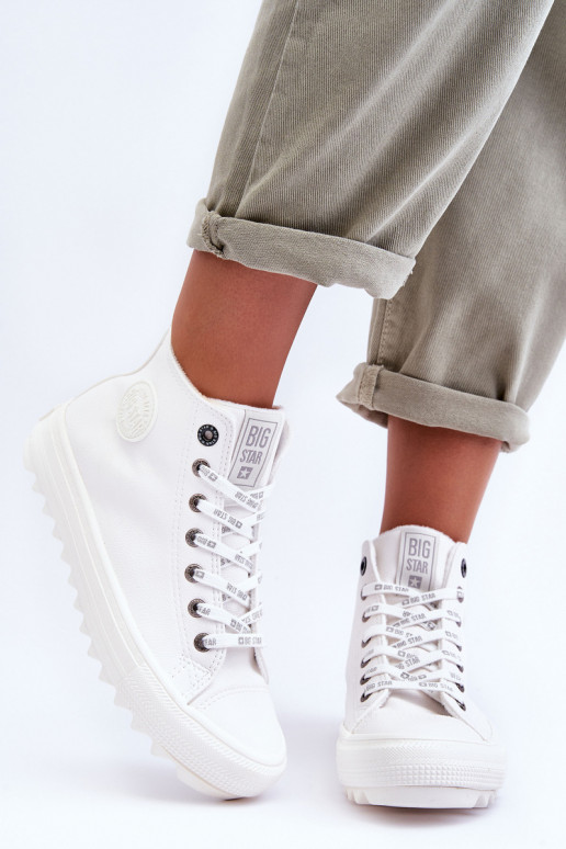 Zapatos de ocio Big Star calentados color blanco GG274108