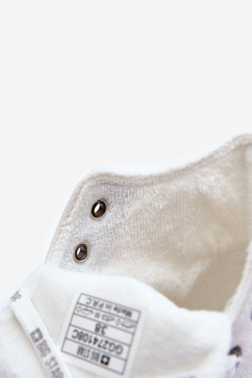 Zapatos de ocio Big Star calentados color blanco GG274108