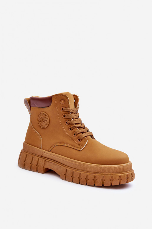 Zapatos con plataforma en color marrón Calys