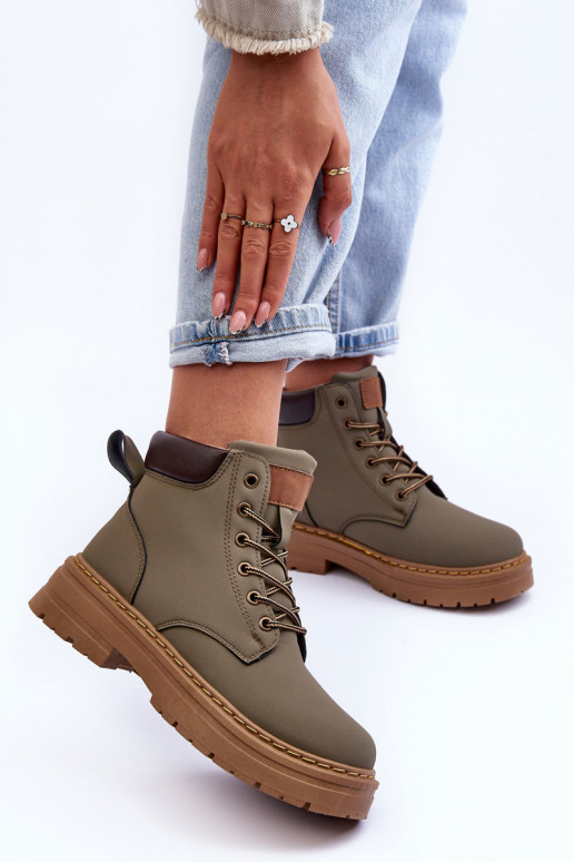 zapatos Botas calentadas color verde Corbin zapatos Botas calentadas color verde Corbin