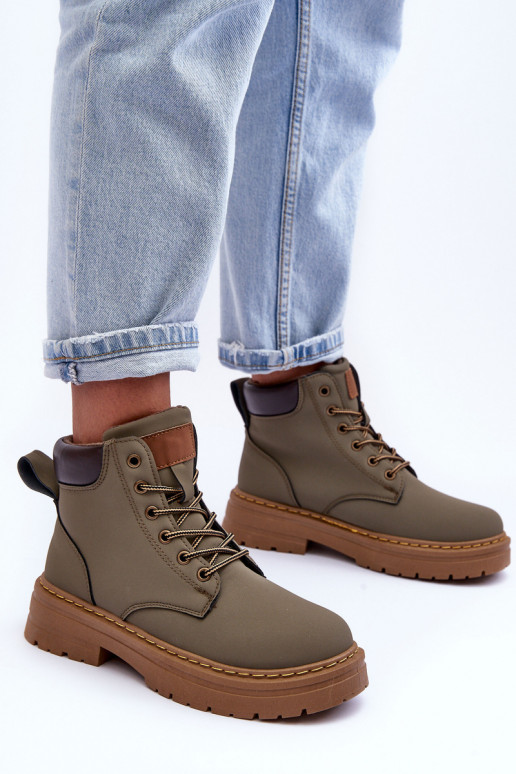 zapatos Botas calentadas color verde Corbin zapatos Botas calentadas color verde Corbin