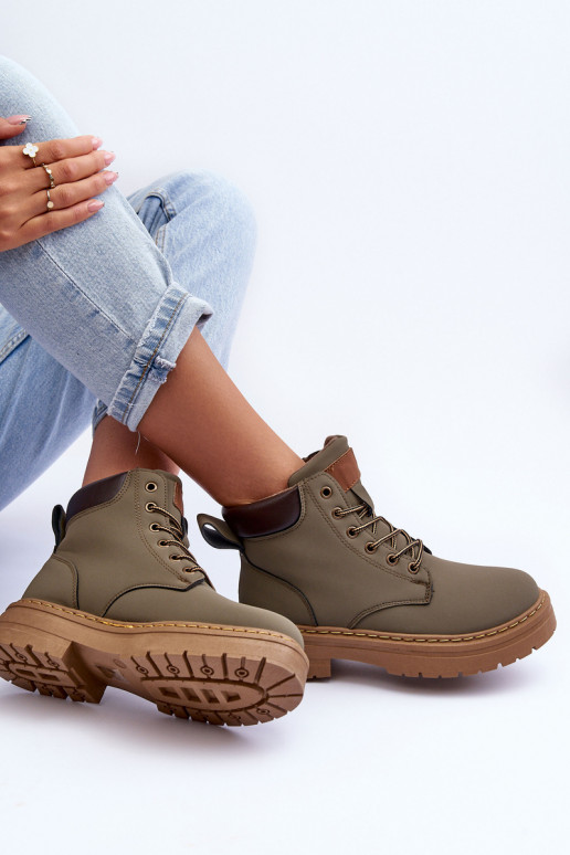 zapatos Botas calentadas color verde Corbin zapatos Botas calentadas color verde Corbin