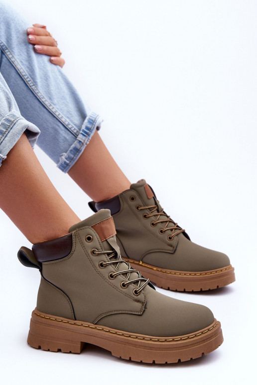 zapatos Botas calentadas color verde Corbin zapatos Botas calentadas color verde Corbin