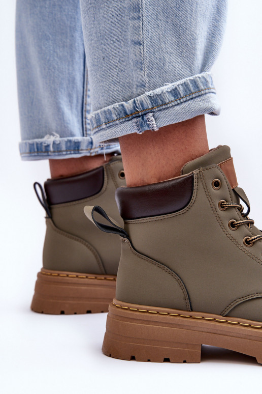 zapatos Botas calentadas color verde Corbin zapatos Botas calentadas color verde Corbin