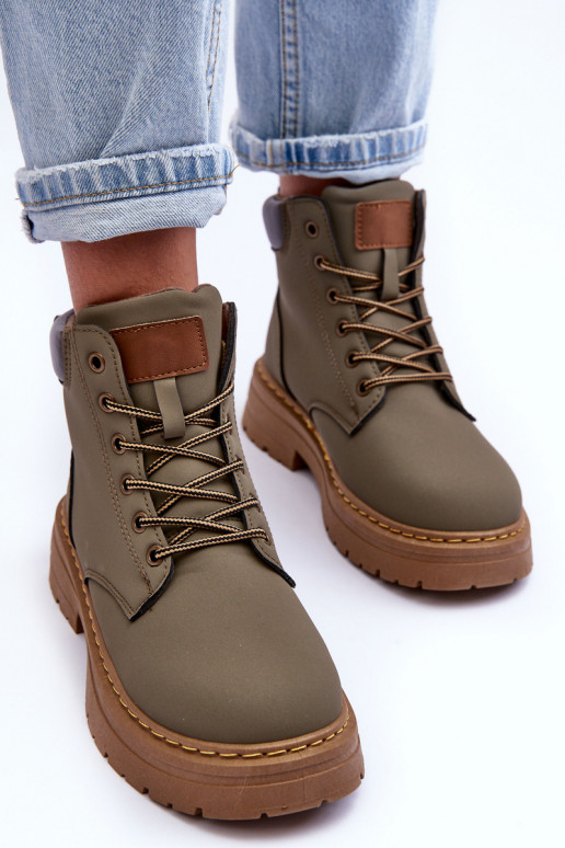 zapatos Botas calentadas color verde Corbin zapatos Botas calentadas color verde Corbin