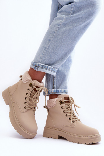 Botas de calentamiento Jette marfil 2