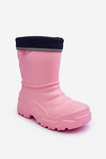 Botas de goma para niños calentadas Befado 162Y307 color rosa