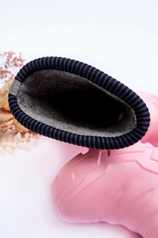 Botas de goma para niños calentadas Befado 162Y307 color rosa Botas de goma para niños calentadas Befado 162Y307 color rosa