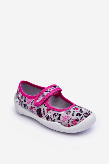Zapatillas/bailarinas infantiles Befado 114X521 color gris-rosa