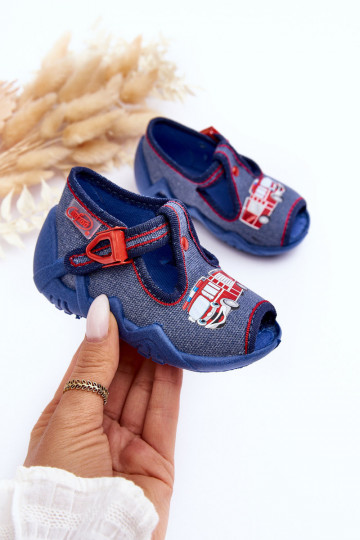 Sandalia pantuflas infantil Befado 217P118 azul 2