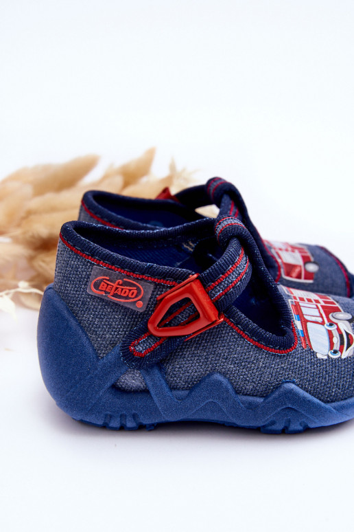Sandalia pantuflas infantil Befado 217P118 azul