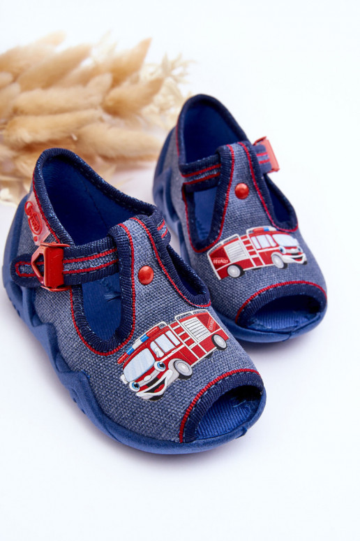 Sandalia pantuflas infantil Befado 217P118 azul