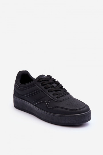 Zapatillas deportivas con plataforma en color negro Pudina.