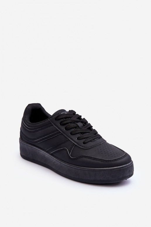Zapatillas deportivas con plataforma en color negro Pudina.