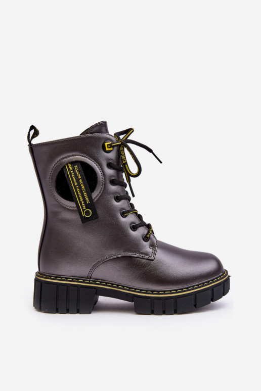 Zapatos cálidos para niños zapatos color gris Iomare