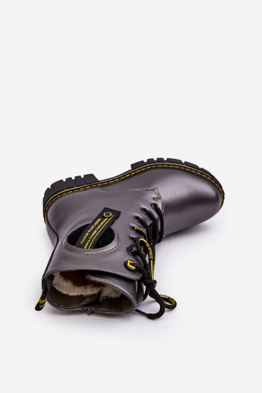 Zapatos cálidos para niños zapatos color gris Iomare