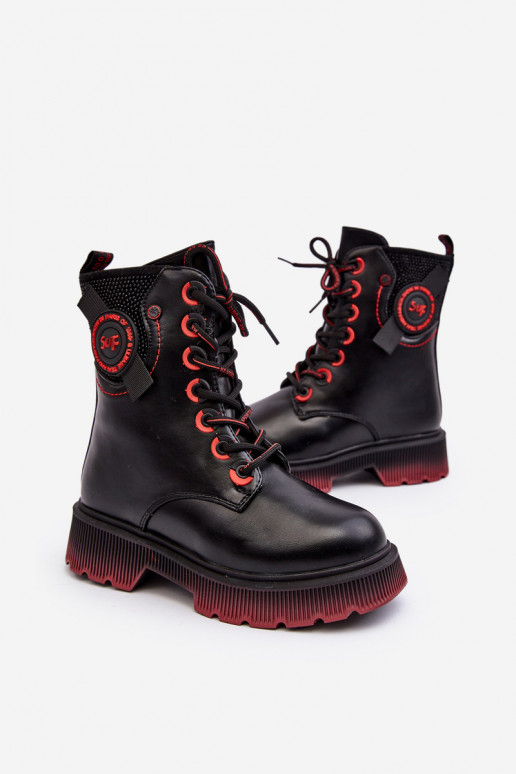 Botas infantiles calentitas en color negro Askya