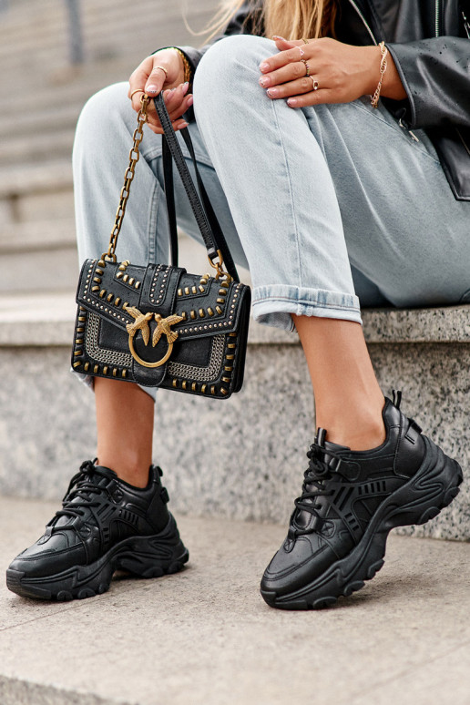 Zapatillas deportivas de mujer, zapatillas deportivas color negro Toderus