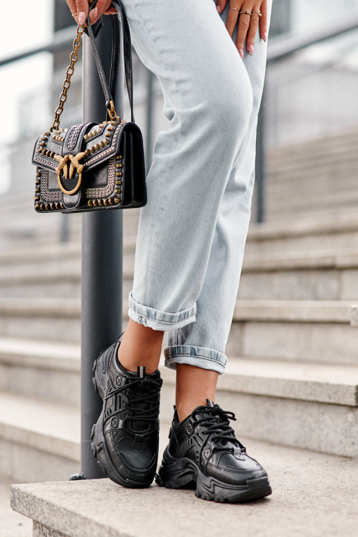 Zapatillas deportivas de mujer, zapatillas deportivas color negro Toderus