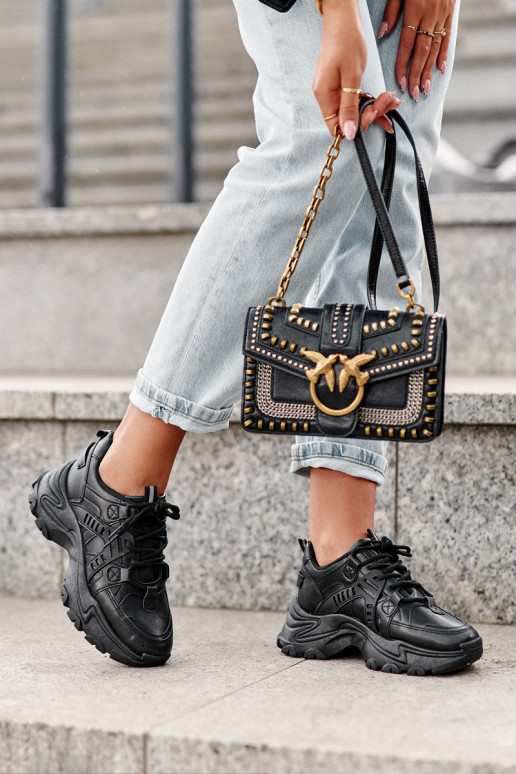 Zapatillas deportivas de mujer, zapatillas deportivas color negro Toderus