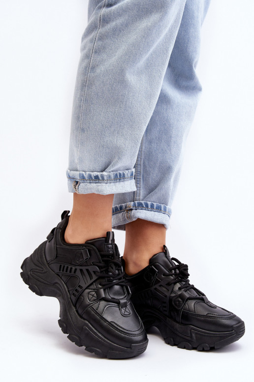 Zapatillas deportivas de mujer, zapatillas deportivas color negro Toderus