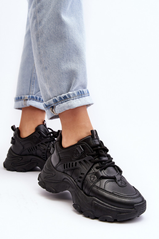 Zapatillas deportivas de mujer, zapatillas deportivas color negro Toderus