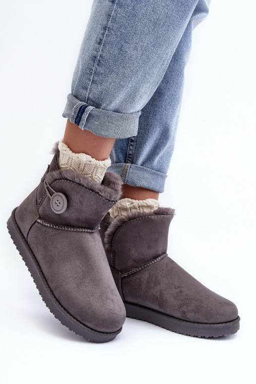 botas de nieve calentadas con adornos en color gris Siriol