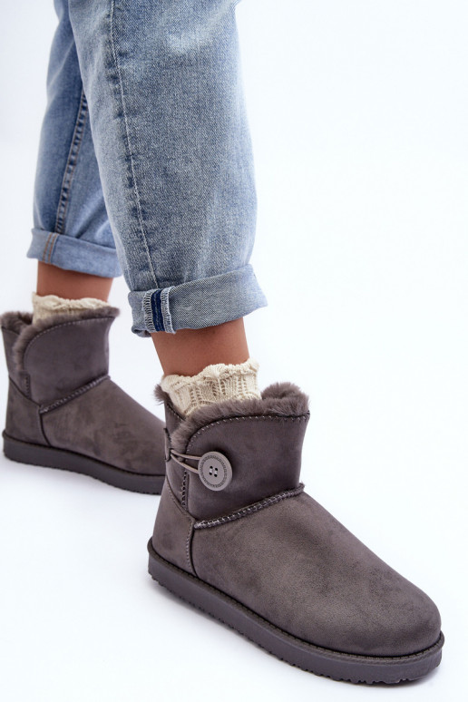 botas de nieve calentadas con adornos en color gris Siriol