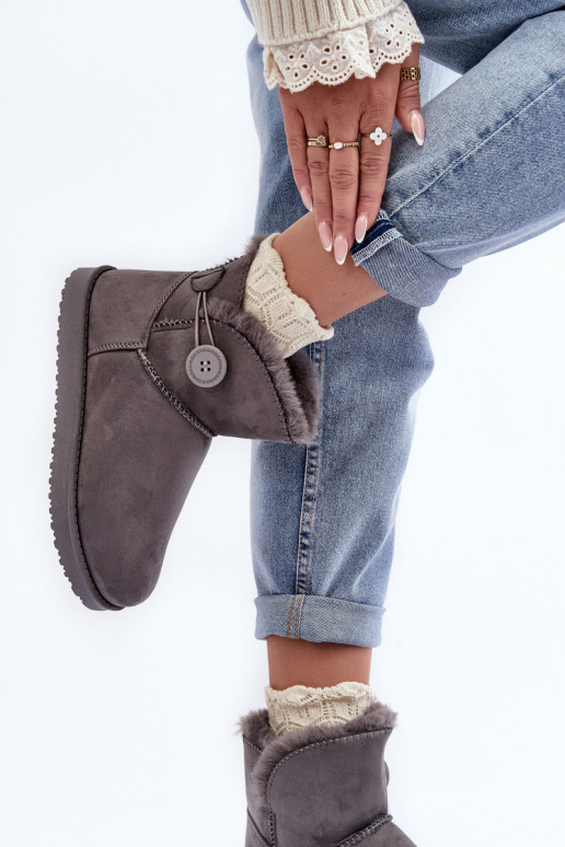 botas de nieve calentadas con adornos en color gris Siriol