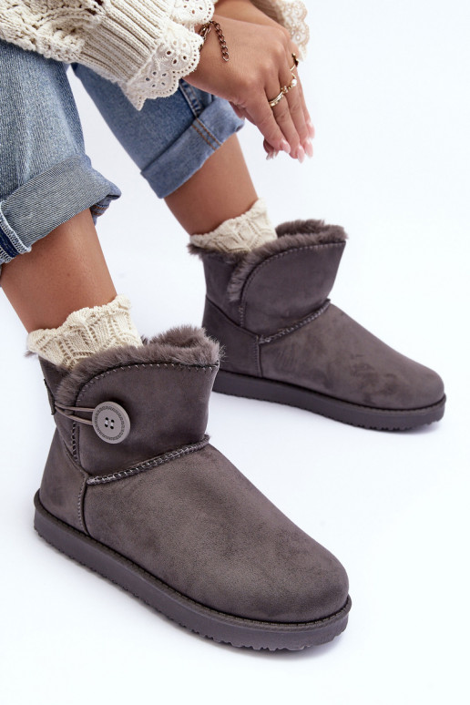 botas de nieve calentadas con adornos en color gris Siriol