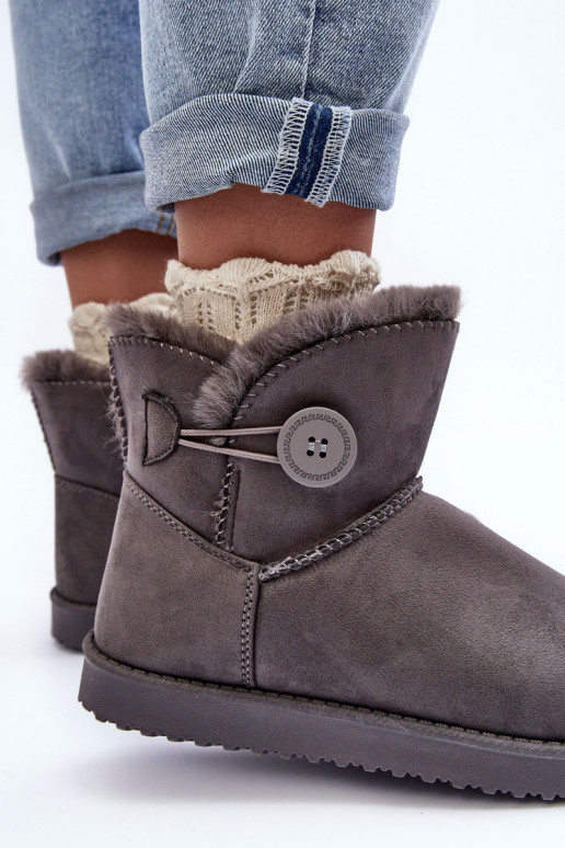 botas de nieve calentadas con adornos en color gris Siriol