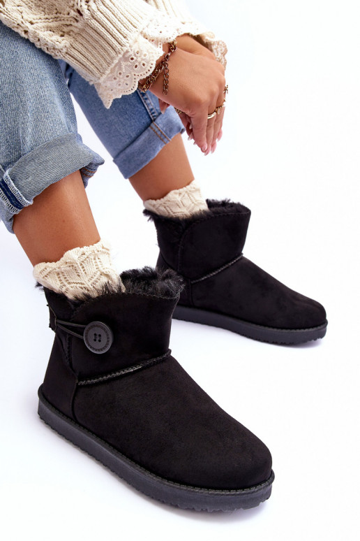 botas de nieve calentadas con adornos en color negro Siriol