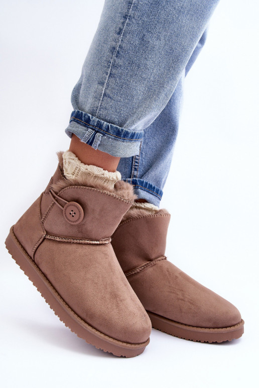botas de nieve calentadas con adornos beige Siriol