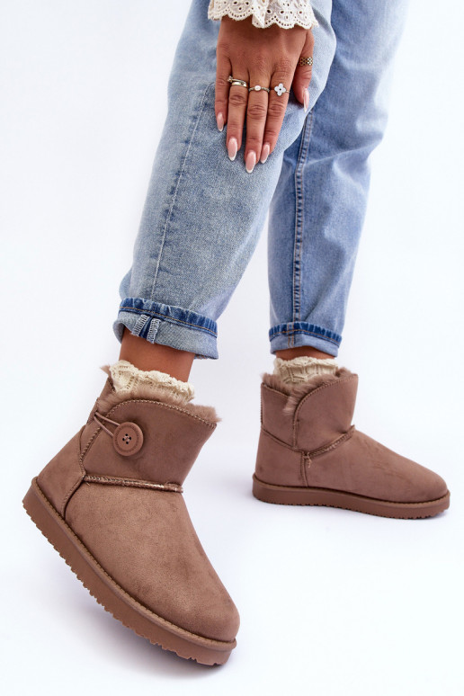 botas de nieve calentadas con adornos beige Siriol
