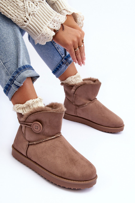 botas de nieve calentadas con adornos beige Siriol