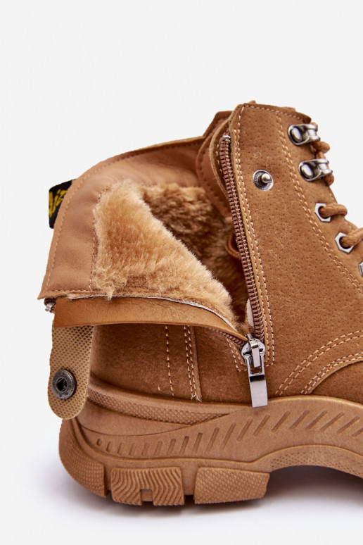 Calentado de gamuza Botas de mujer color marrón Jailina