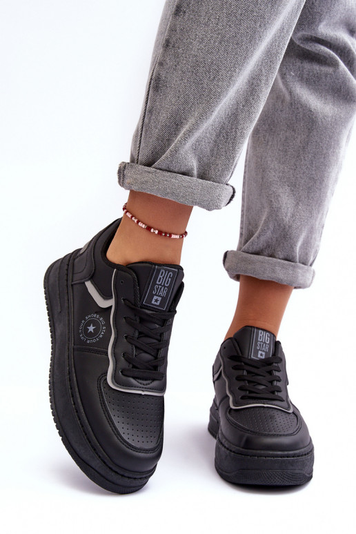 Calzado deportivo de mujer, zapatillas deportivas Big Star MM274232 color negro Calzado deportivo de mujer, zapatillas deportivas Big Star MM274232 color negro