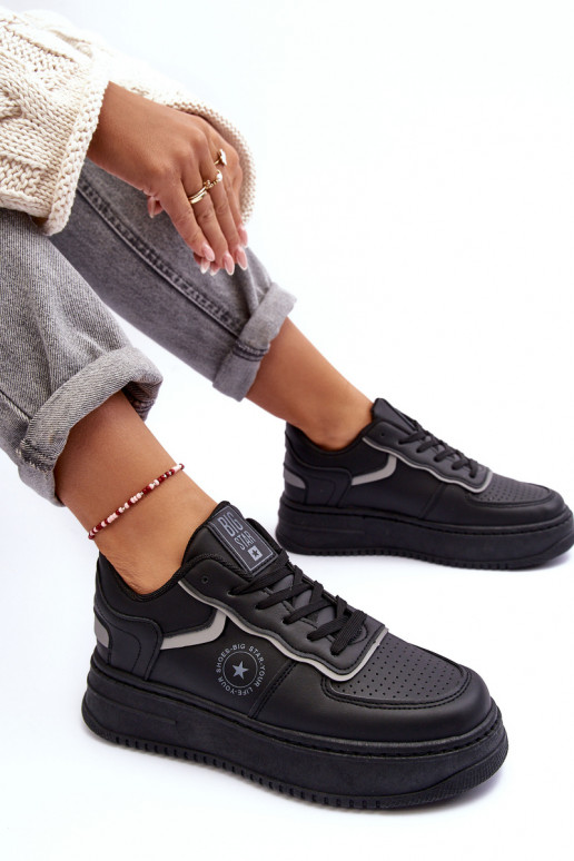 Calzado deportivo de mujer, zapatillas deportivas Big Star MM274232 color negro Calzado deportivo de mujer, zapatillas deportivas Big Star MM274232 color negro