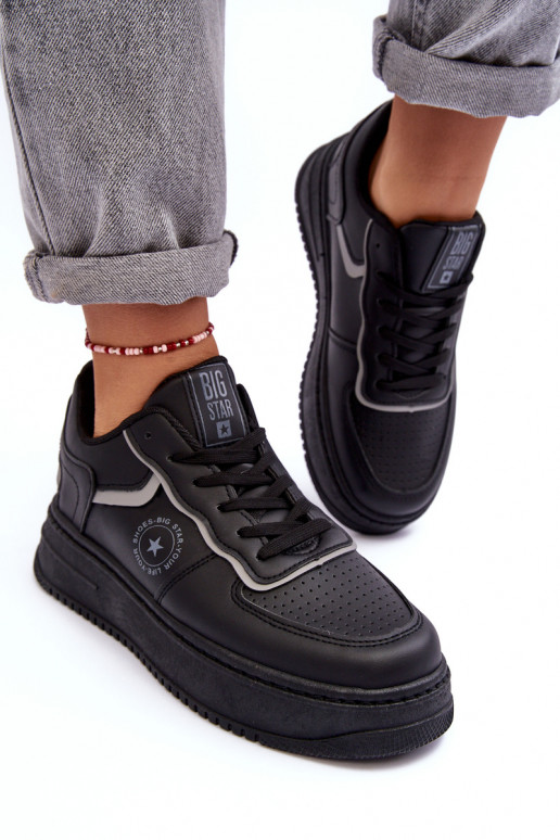 Calzado deportivo de mujer, zapatillas deportivas Big Star MM274232 color negro Calzado deportivo de mujer, zapatillas deportivas Big Star MM274232 color negro